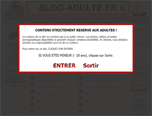 Tablet Screenshot of blog-adulte.fr